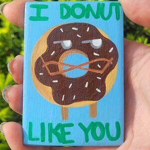 Donut Ceramic Magnet - Hand Painted